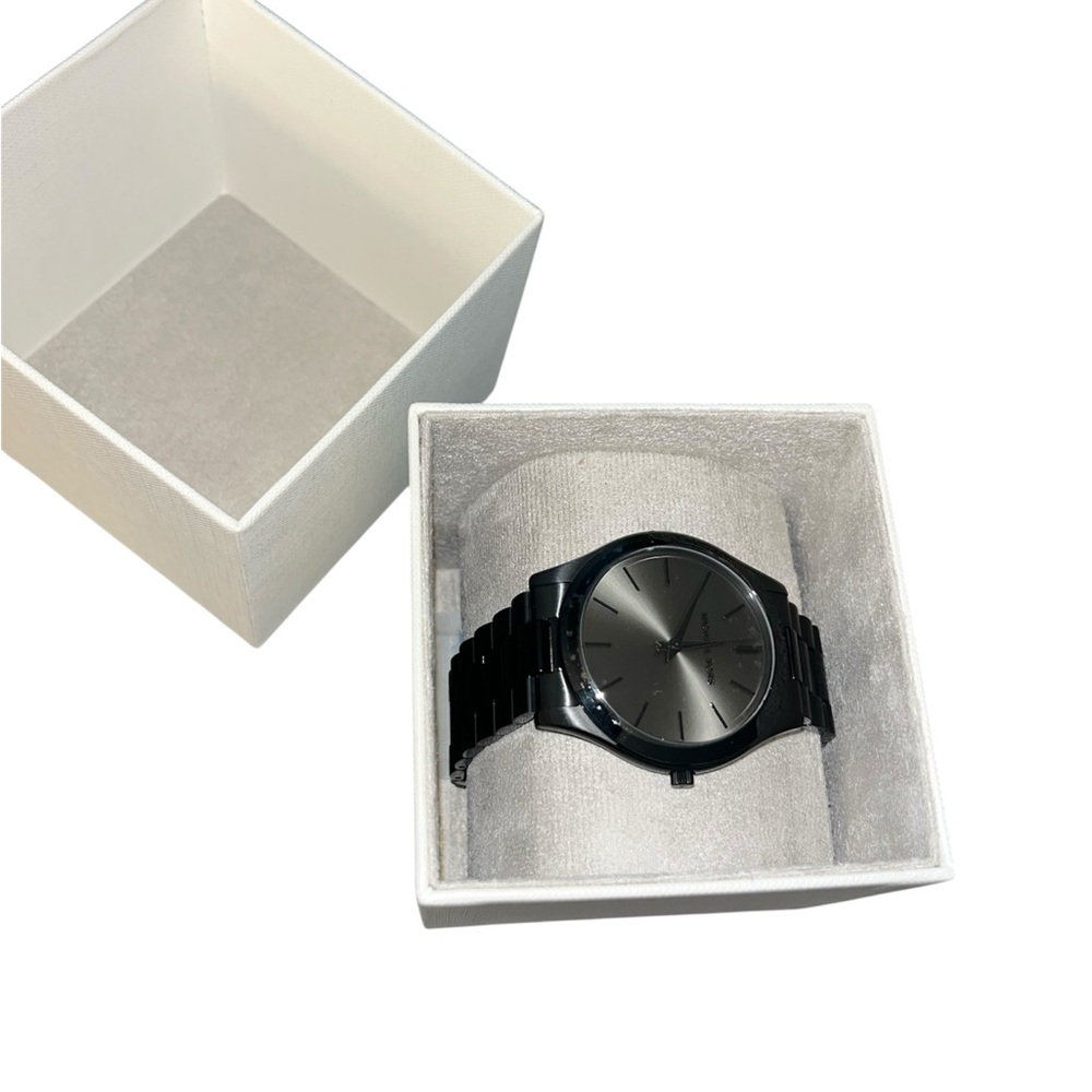 Michael Kors Oversized Slim Runway Watch, Stainless Steel